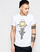 Deus Ex Machina T-shirt With Motorbike Print - White