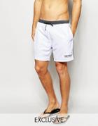 Hugo Boss Starfish Swim Shorts In White Exclusive - White