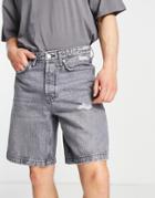 River Island Bermuda Shorts In Gray
