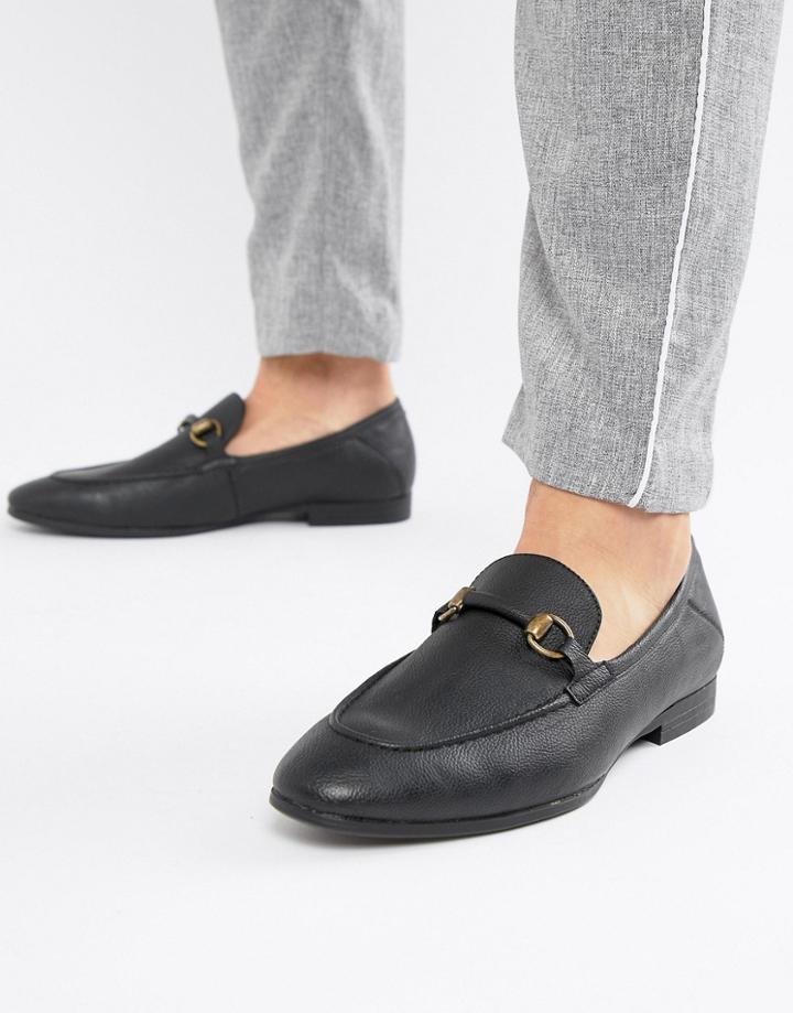 River Island Loafers In Black - Black