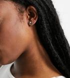 Kingsley Ryan Circle And Pearl Earrings In Gold Plate