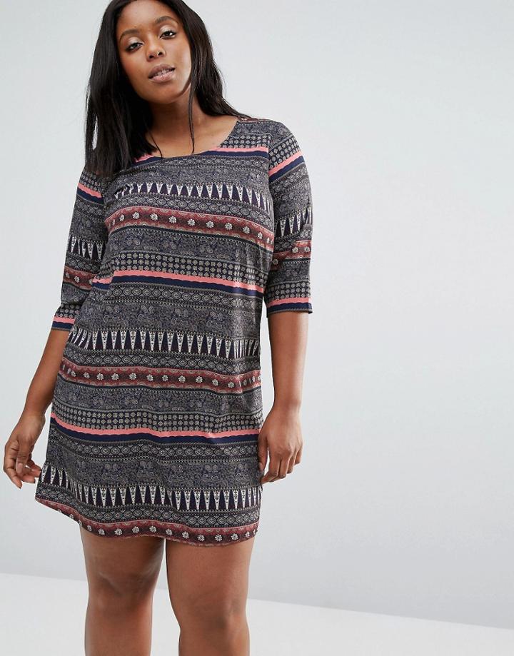 Junarose Plus Printed Dress - Multi