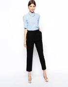 Asos Peg Trousers With Pocket Detail - Black