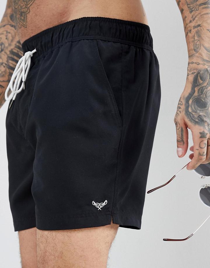 Threadbare Swim Shorts - Black