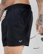 Threadbare Swim Shorts - Black