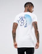 Asos Longline Extreme Muscle T-shirt With New York Back Print - White