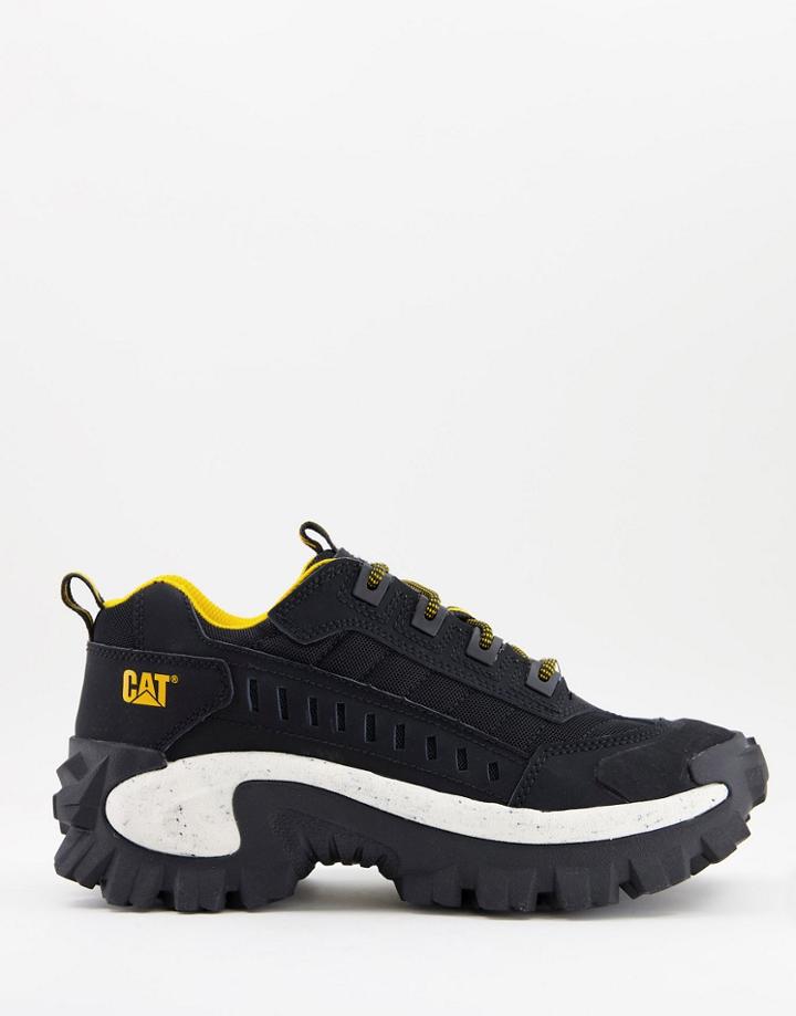 Caterpillar Intruder Sneakers In Black And White