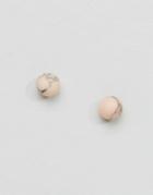Pilgrim Marble Effect Earrings - Nude