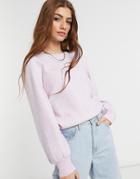 Qed London Grid Sweater In Lilac-multi