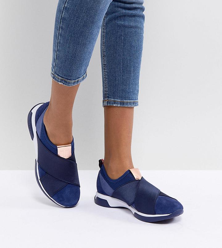 Ted Baker Cursha Seude Sneaker - Navy