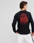 Element Timber Back Print Sweat In Black - Black