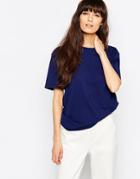 Bethnals Angela Classic T-shirt With Underarm Logo - Blue