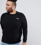 Fila Vintage Plus Sweatshirt With Small Script In Black - Black