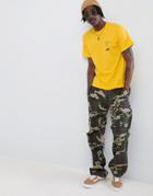 Esn Chest Print T-shirt - Yellow