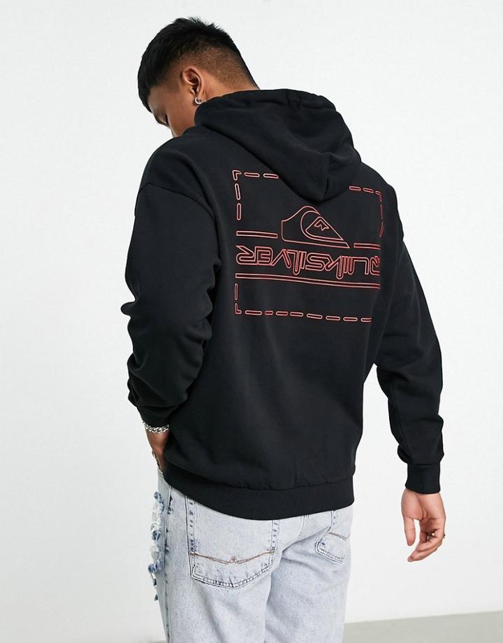Quiksilver X The Stranger Things Upside Down Hoodie In Black