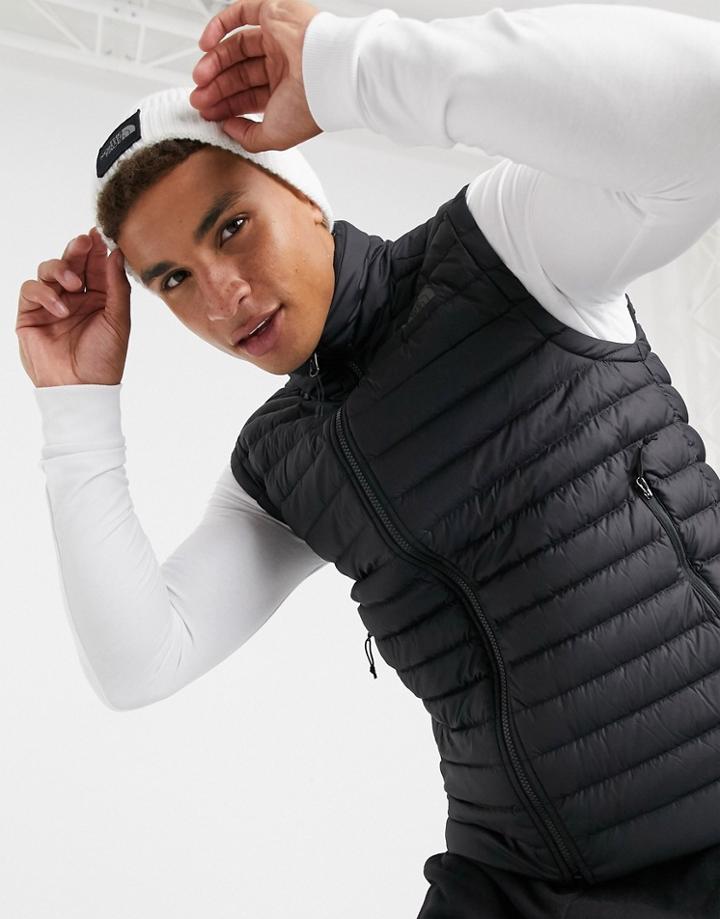 The North Face Stretch Down Vest In Black