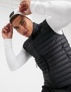 The North Face Stretch Down Vest In Black