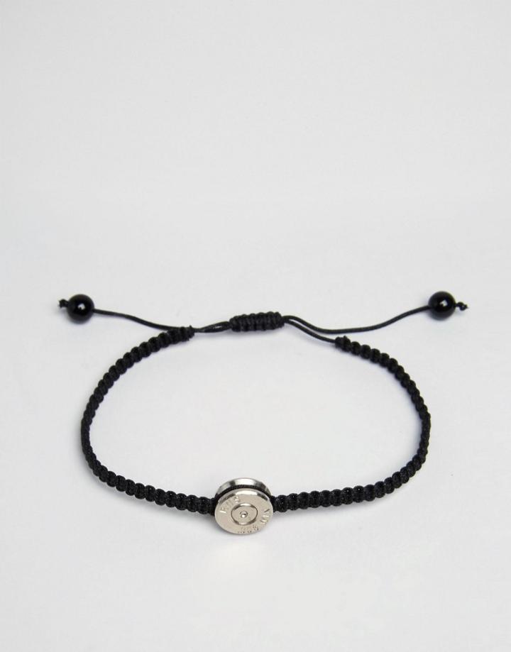 Lovebullets Bond Bracelet In Black/silver - Black