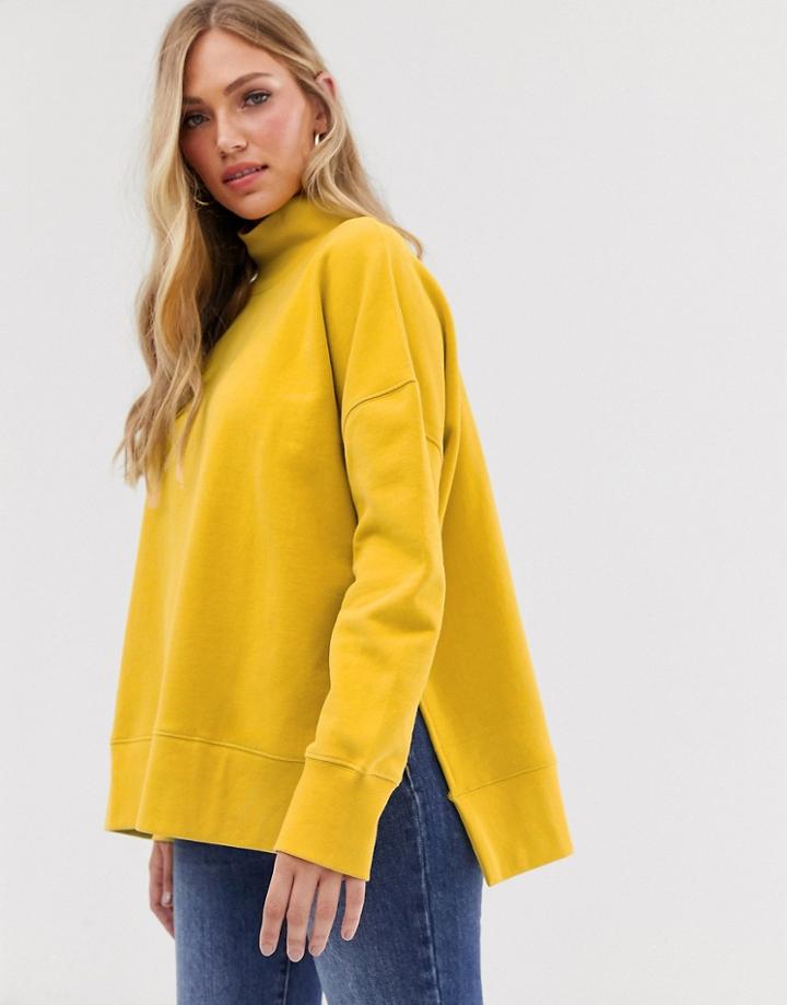 French Connection High Neck Side Split Sweat
