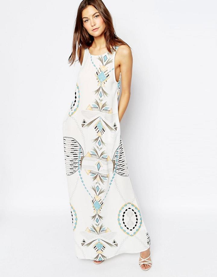 Flynn Skye Market Maxi Dress In Trance Print - Trance