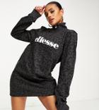 Ellesse Leopard Print Dress With Logo In Black