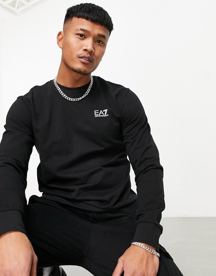 Armani Ea7 Core Id Logo Sweatshirt In Black