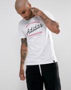 Adidas Skateboarding Chainscript T-shirt In White Br4956 - White