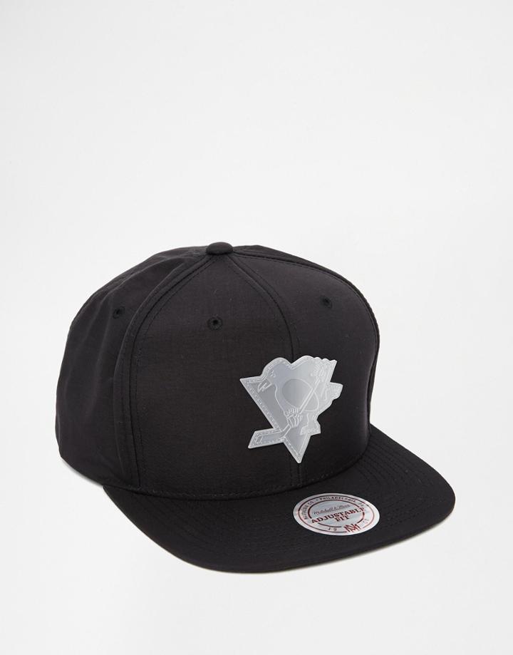 Mitchell & Ness Warm Up Pittsburgh Penguins Snapback Cap - Black