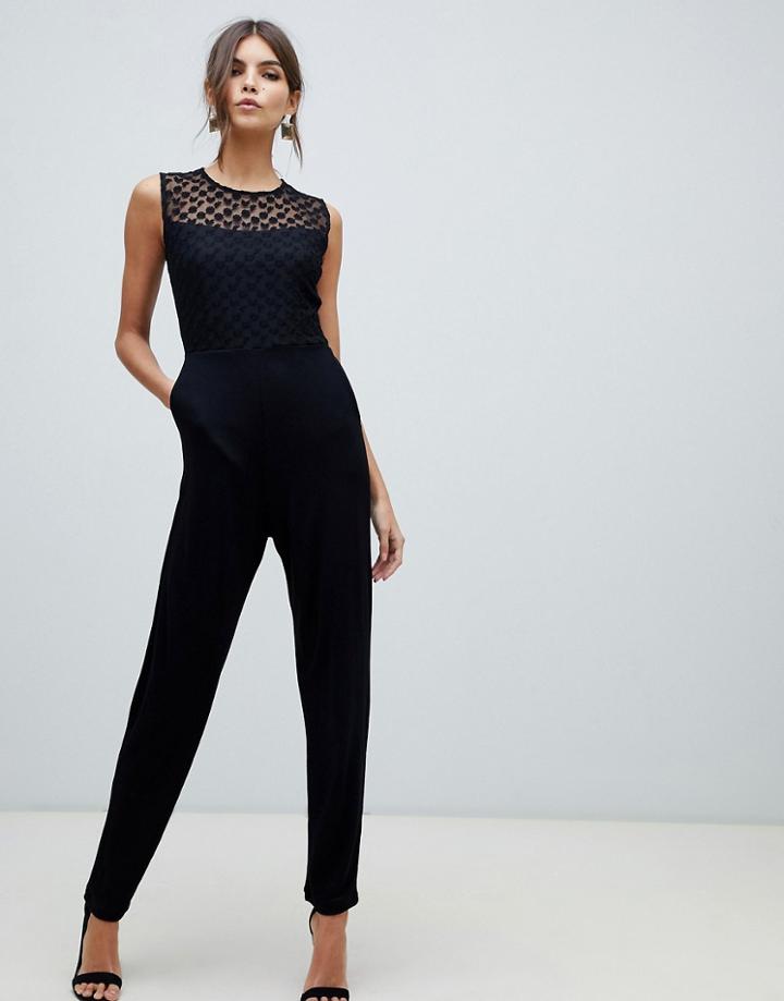 French Connection Fitted Jumpsuit-black