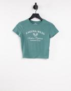 Hollister Graphic Tee In Green