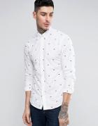 Scotch And Soda Embroidered Shirt - White
