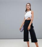 Asos 4505 Tall Yoga Pants With Turndown Waistband - Black