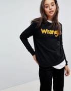 Wrangler Sweatshirt With Borg Logo - Black