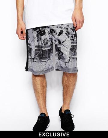 Reclaimed Vintage Ltd Edition Shorts With Baller Print