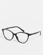 Quay Cat-eye Blue Light Glasses With Black Frame