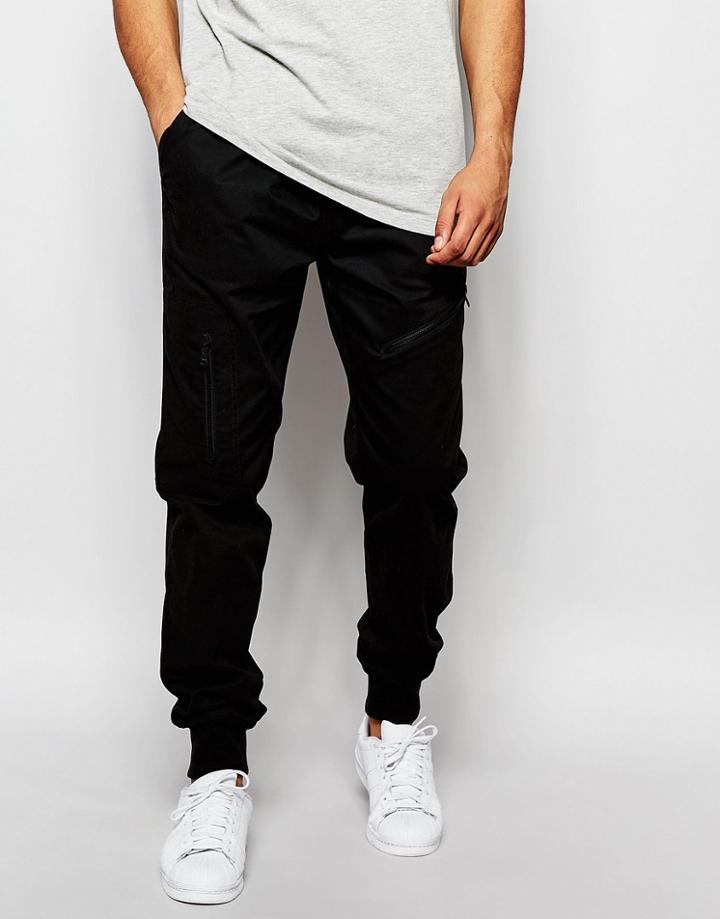 Adidas Originals Skinny Cargo Joggers - Black