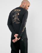 Adidas Skateboarding Long Sleeve T-shirt With Arm Print Br4935 - Black