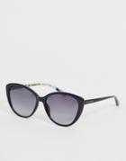 Ted Baker Cat Eye Sunglasses In Black - Black