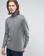 Allsaints Knitted Roll Neck Sweater - Gray