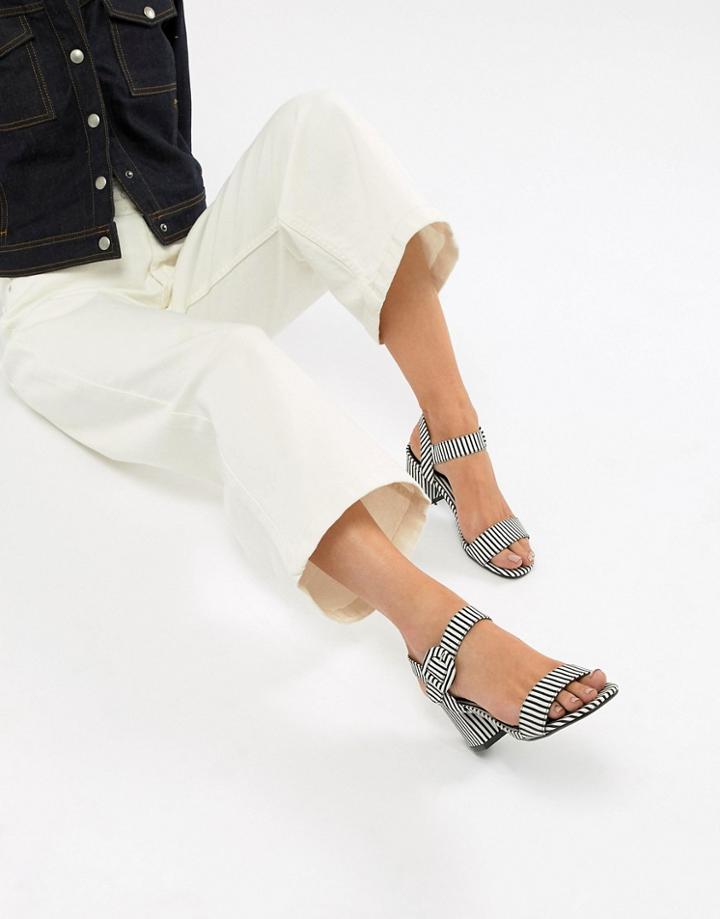 Missguided Striped Heeled Sandals - Multi