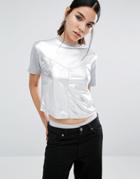 Uncivilised Juno Boxy Check T-shirt - Green