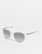 Ray-ban Womens Round Sunglasses In Clear 0rb4171