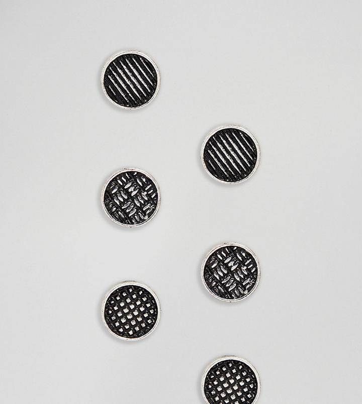 Reclaimed Vintage Inspired Circle Stud Earring In Silver Exclusive To Asos - Silver