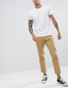 Solid Chino In Tan-beige