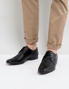 New Look Leather Brogue Shoes In Black - Black