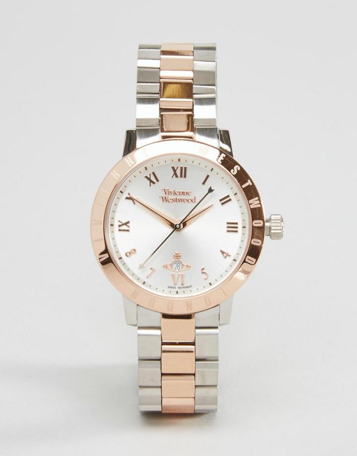 Vivienne Westwood Bloomsbury Mixed Metal Watch Vv152rssl - Multi