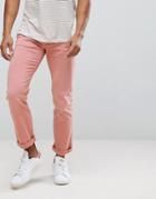 Tommy Hilfiger Bleecker Slim Fit Jeans In Washed Pink - Pink