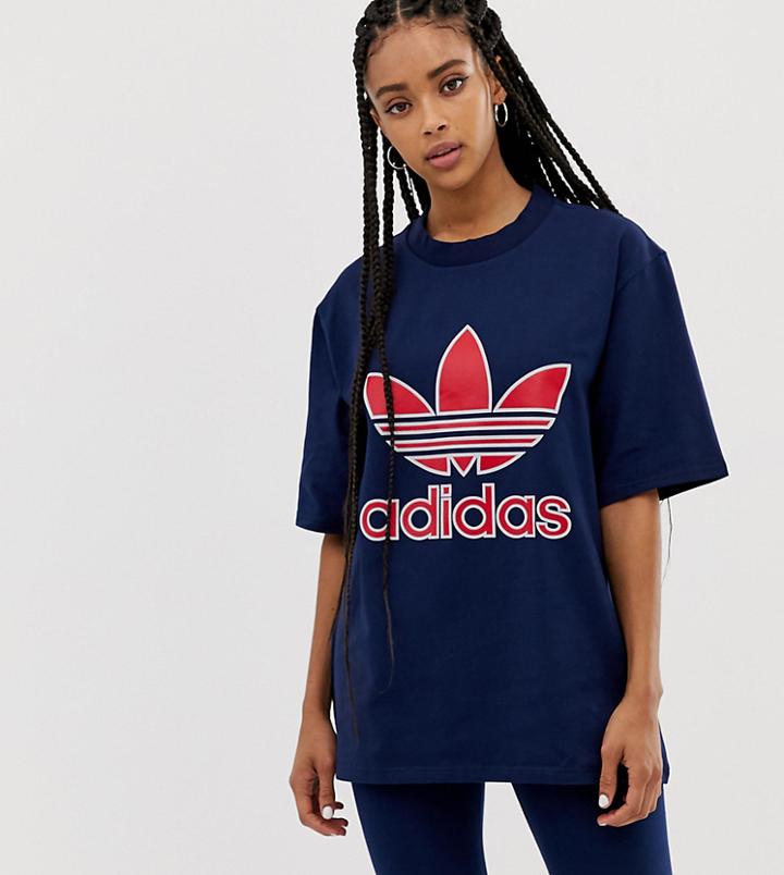 Adidas Originals Trefoil Tee - Blue