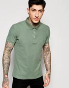 Lindbergh Polo Shirt In Green In Slim Fit - Green