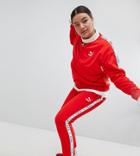 Puma Exclusive To Asos Plus Taped Side Stripe Track Pants In Red - Red